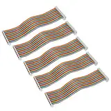 5-teiliges 20-cm-GPIO-Kabel für Raspberry Pi, 40-polige Breadboard-Überbrückungskabel von Stecker zu Buchse Draht Computerzubehör, für T-Board, Steckbrett usw.(einstellen)