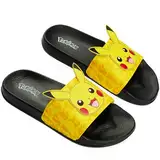 Pokemon Pantoletten Kinder Schlappen, Sandalen für Strand, Schwimmbad - Geschenke für Jungs (Gelb, 30-31 EU)