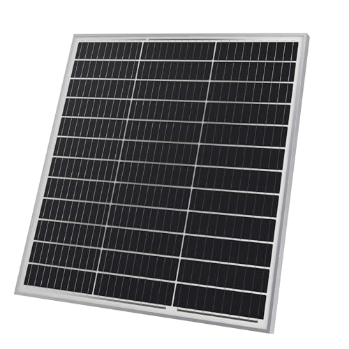 Solarpanel Monokristallin - 100 W, 18 V für 12 V Batterien, Photovoltaik, Ladekabel, Silizium - Solarzelle, Solaranlage für Wohnwagen, Camping, Balkon, Gartenhäuser, Solarmodul