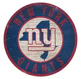 Fan Creations New York Giants Holzschild 30,5 cm rund Staat Design