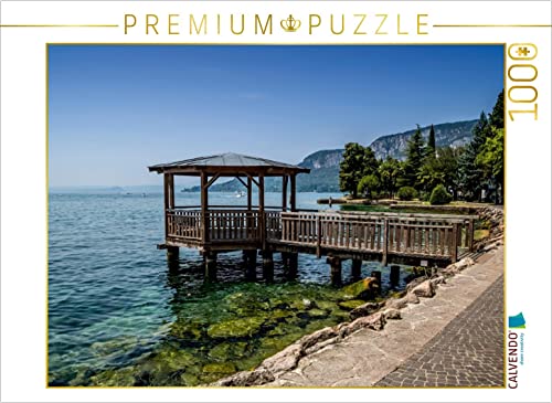 CALVENDO Puzzle GARDASEE Uferpromenade von Garda 1000 Teile Puzzle quer | 1000 Teile Lege-Größe 64 x 48 cm Foto-Puzzle für glückliche Stunden