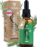 Heldengrün® BIO Rosmarin+ Haaröl [HOCHDOSIERT] Stimuliert Haarwachstum - Haaröl bei Haarausfall mit echtem Bio Jojoba- & Rosmarinöl, Rosmarinöl Haare