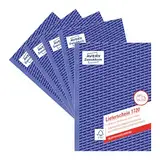 AVERY Zweckform 1720-5 Lieferschein (DIN A5, selbstdurchschreibend, 2 x 40 Blatt) im 5er Pack weiß, gelb