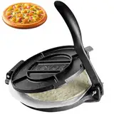 VEVOR Tortilla-Presse, 25 cm Taco Presse, Robuste Gusseisen-Tortilladora-Presse, Vorgewürzte Tortilla Maker Tortilla Hersteller mit 100 Stk. Pergamentpapier, Teigmaschine für Mehl-Tortilla, Schwarz