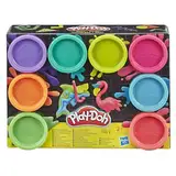 Play-Doh mit Spielknete in Neonfarben, Knete für fantasievolles und kreatives Spielen, Mehrfarbig, Mittel - 8 erPack