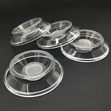 Klavierrollen-Becher, 4 Stück, Möbelbeinpolster, Schutz, ABS, aufrechtes Klavier, rutschfester Bodenschutz (transparent)