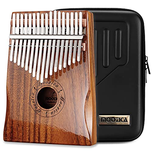 MOOZICA 17 Schlüssel Kalimba Marimba, High Qualität Professionelle Finger Daumen Piano Musikinstrument (Koa Holz-K17K)