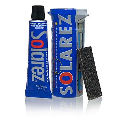 Solarez UV Cure Epoxy Ding Repair - SUP / Surfboard Repair Kit (Weenie Travel Kit 0.5 Oz)