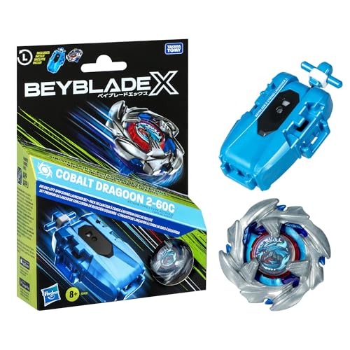 Beyblade X Cobalt Dragoon 2-60C Deluxe linksdrehdes Schnur-Starter Set