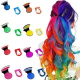 8 Stück Haarkreide, Haarkreiden für Mädchen, Auswaschbare Haarkreide für Kinder, DIY Party Ungiftig Haarkreide, Tragbare Temporäre Haarfarbe für Damen Hochzeit Karneval Temporäres Haarfarbe