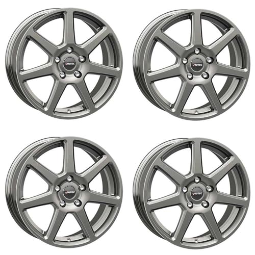 4x AUTEC Felgen Alufelgen TALLIN ECE 6.0x15 ET37 5x100 Titansilber kompatibel mit VW Polo Bora Golf IV New Beetle