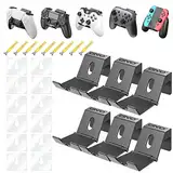 OIVO Controller Wandhalterung für PS3/PS4/PS5/Xbox 360/Xbox One/S/X/Elite/Series S/Series X Controller/Pro Controller, Faltbare Controller Wall Mount für Controller und Kopfhörer- 6 Stück