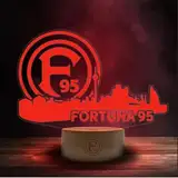 Fortuna Düsseldorf LED Lampe Licht Nachtlicht Logo Wappen ** Skyline **, rot, 13217