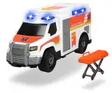 Dickie Toys 203306002 Medical Responder, Rettungswagen, Spielzeugauto inkl. Trage, Heckklappe zum Öffnen, Licht & Sound, inkl. Batterien, 30 cm groß, ab 3 Jahren