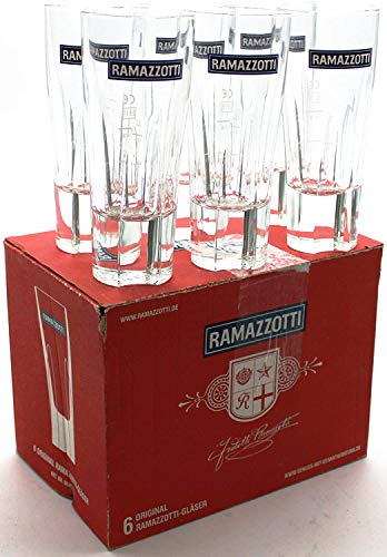 Ramazzotti 6 original Gläser - sehr seltene Sammleredition