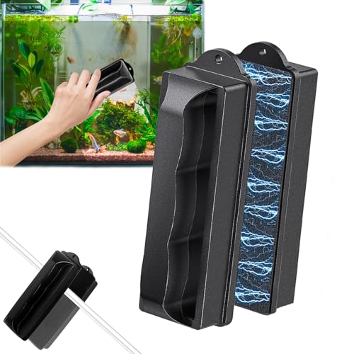 RXKFIGX Aquarium Scheibenreiniger Magnet,Algenmagnet Aquarium,Magnetisches Reinigungswerkzeug,Aquarium Scheibenreiniger,Algenmagnet,Scheibenputzer zur Reinigung von Fenstern Glastüren Aquarien