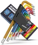 STONE REEF Winkelschraubendreher Set 13tlg. [T6-T50mm] Sechsrundschlüssel kompatibel mit Torx-Schrauben Multicolour, Handwerker Innensechsrundschlüssel, Drehmomentschlüssel, Winkelschraubenausdreher