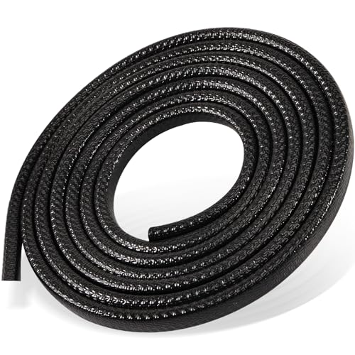 Joycabin 10M Kantenschutz Autotür, Auto Kantenschutz Gummi mit Stahleinlage, Klemmbereich 1-3 mm,U-Form kantenschutzprofil für Die Meisten Autos Blechverarbeitung Bootsbau Handwerk Haushalt (Schwarz)