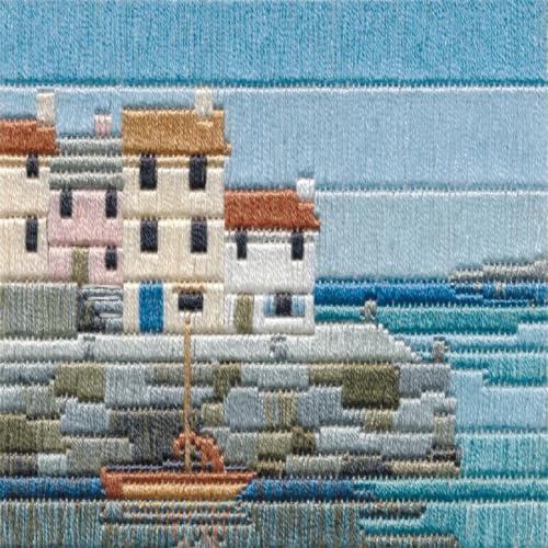 Bothy Threads Langstich-Set Fischerhäuschen, 11x11cm, DWSLS4, Zählmuster