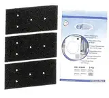 3 STÜCK Euro Filter für Bauknecht Privileg Whirlpool HX 481010716911 Trockner Wärmepumpentrockner | Fein-Grob | 230 x 115 x 14mm | Schwammfilter Filtermatte Kondenstrockner