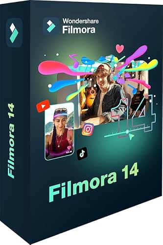 Wondershare Filmora 14 | Kompatibel mit Windows | 1 Gerät | Lifetime | KI-gestützte Videobearbeitung | Aktivierungscode per E-Mail