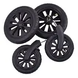 Komplettset Vorder- und Hinterräder Petite&Mars Street+ Kinderwagen Pneumatische Räder 4er-Set * gepumpten Rädern