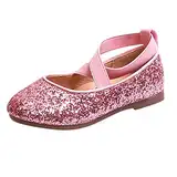 Kinderschuhe Glitzer Kinder Prinzessinnen Schuhe Weichen Sohlen Mary Jane Kinderschuhe rutschfest Prinzessin Ballerinas Sparkle Glitter Tanzschuhe Gymnastikschuhe