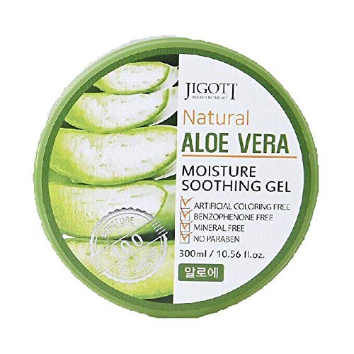 Jigott Natürliches Aloe Vera Feuchtigkeitsspendendes Beruhigungsgel 300ml