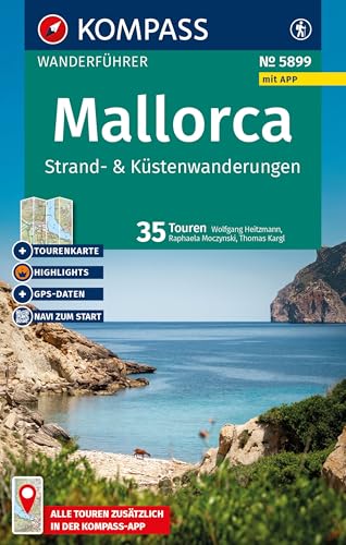 KOMPASS Wanderführer Mallorca Strand- und Küstenwanderungen, 35 Touren mit Extra-Tourenkarte: mit Touren und GPS-Daten in der KOMPASS-App