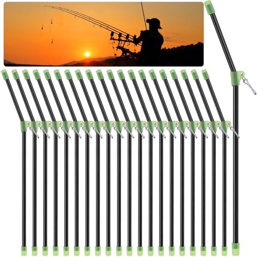 Annyswit 20 Stück Fishing Anti Tangle Boom Mit Wirbel Angeln Set Abstandshalter Röhrchen mit Wirbel Gebogen für Karpfen Angeln Getrennte Haupt & Nebenleinen Verheddern Verhindern