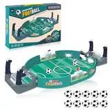 Interaktives Tischfussball Kinder, Tischkicker Spiele mit 10 Fußbälle, Fussball Geschenke Jungen, Tischfußballspiel für Kinder Erwachsene, Mini Kickertisch