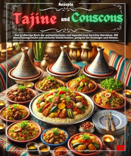 Tajine und Couscous Rezepte : Das großartige Buch der authentischsten und legendärsten Gerichte Marokkos. 200 abwechslungsreiche und einfache Köstlichkeiten, geeignet für Einsteiger und Könner.