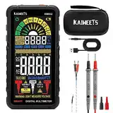 KAIWEETS Multimeter mit 6000 Zählungen, Wiederaufladbares Digitalmultimeter mit True RMS Auto-Range, Intelligentes Strommessgerät misst Spannung, Strom, Widerstand, Durchgang, Frequenz