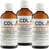 Ittermann CDL 3 x 100 ml 0,3% Chlordioxid-Lösung - CDs - frische Fertiglösung - Braunglasflasche - Pipette - Made in Germany - Zertifiziert nach Biozid-Verordnung - zur Desinfektion von Trinkwasser…