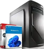 shinobee® Intel Core i7 4770 Multimedia PC - Schneller Computer für Büro & Home Office - Rechner mit 3.9 GHZ - 32GB RAM - 1000GB SSD - DVD+RW - USB3.0 - WLAN - Windows 11 Pro | MS Office | #6956