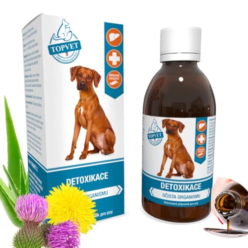 Detox Ergänzungsfuttermittel - Unterstützung für Leber + Niere - Entgiftung fur Hund - Mariendistel, Löwenzahn Sirup - Starke antioxidative Wirkung - leckerer Geschmack 200 ml (200)