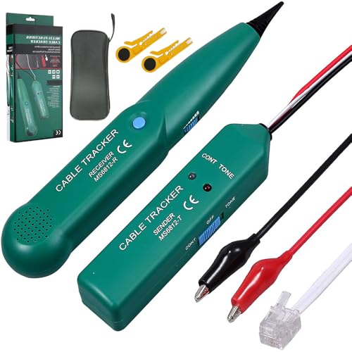 Kabelbruch Suchgerät Mähroboter, MS6812 Multifunctional Kabelbruch Finden Mähroboter für Durchgang, Kabel Suchgerät, Cable Tracker von Netzwerkkabeln, Telefonleitungen und Kabeln(Ohne Batterie)