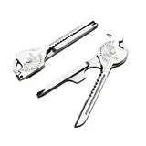 Schlüssel Werkzeug Multi- Tool 8 in 1 Schlüsselanhänger Charme mit Lineal, Flaschenöffner, Schraubendreher, etc, kompakt und tragbar, geeignet für Heim, Outdoor, Camping, Radfahren