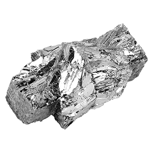 Wismut-Kristall, Wismut-Ingot mit sehr niedriger Wärmeleitfähigkeit, 100 g Wismut-Metall-Ingot-Chunk, flammhemmend für Supraleiter-Halbleiterkosmetik