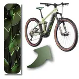 Designfolie für E-Bike Akkucover für CUBE Stereo | Reaction Hybrid Modelle, Rahmenschutz eBike, Fahrrad Aufkleber, Bike Sticker (Cube Abdeckung 20-04377, 21-11463, 20-01818, Light Green Blocks)