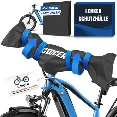 Coicer 2er pack Lenkerschutzhülle Ebike Transportschutz Fahrrad Zubehör Fahrradabdeckung wasserfest feuchtigkeits- und staubgeschützt Fahrrad Abdeckung