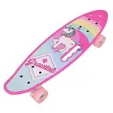 Skateboard Kinder, Komplettboard hochwertige mit LED-Leuchtrollen für ab 4 Jahren Kinder, Jungen, Mädchen, Teenager, Anfänger