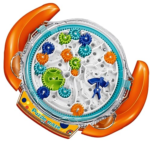 JRD&BS WINL Die ultimative Puzzle-Spiel-Herausforderung für Kinder 3D Denksport-Puzzle Labyrinth fördert räumliches Denken, Logik und Vorstellungskraft 8-15 Jahre alte Kinderspielzeug,(Orange