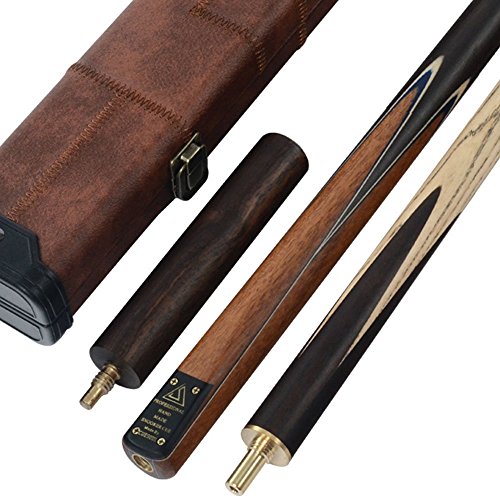 CUESOUL Klassische Handgemachte 57 Zoll Palisander 3/4 Stück Snooker Queue + Köcher und Erweiterung (CSSC006)