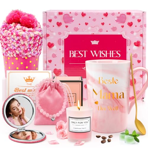 SunmeiTrad Geschenke für Mama, Muttertagsgeschenk, Geschenke für Mama Weihnachten Weihnachtsgeschenke für mama, Muttertag, Geschenke zum Muttertag, Geburtstagsgeschenk für Mama, Tasse Mama