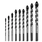 9 Stück Glasbohrer Set,Professionelles Fliesenbohrer Glasbohrer Set(3/4/5/6/6/6/8/10/12mm),für Verschiedene Materialien, Fliesen, Glas, Keramik, Porzellan, Holz, Spiegeln und Mauerwerk
