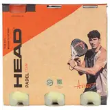 HEAD Unisex – Erwachsene 3B PADEL-6DZ Padelball, Gelb, Multipack: 3 Bälle