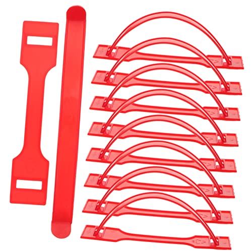 HEALLILY 100Sätze Geschenkboxgriffe aus Praktische Versandhandles für Kartons Einfache Installation für DIY Projekte Geschenkkartons Leicht Kompakt