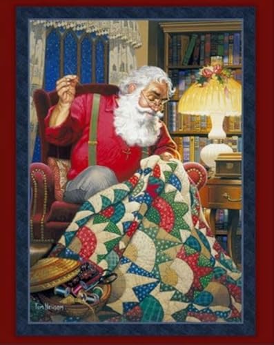 Quilting Santa Stoff Quilt Panel 100% Baumwolle 91,4 x 114,3 cm