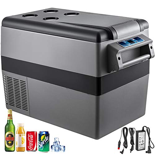 VEVOR Kompressorkühlbox Auto Kühlschrank 45L Tragbarer Kühlschrank Kleiner Gefrierschrank für Boot LKW Auto Camping